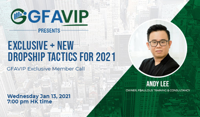 Featured image for “GFAVIP Member Call: Exclusive + New Dropship Tactics for 2021”